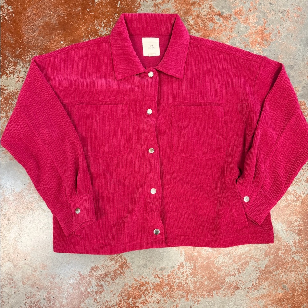 Vibrant Pink Corduroy Jacket